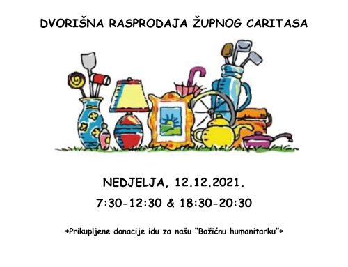 Dvorišna rasprodaja – humanitarni sajam